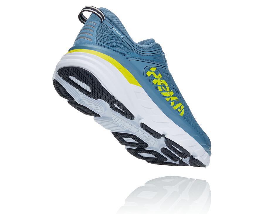 Zapatillas Running Hoka One One Hombre - Bondi 7 - Azules - DXJ426735